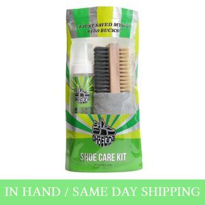 NEW Authentic ShoeLada Foam Shoe Cleaner And Conditioner Brush Kit IN HAND FAST